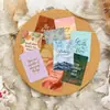 Set Transfronterizo Modelo Nuevo de 36 Piezas de Tarjetas de Afirmación Motivacionales Diarias Estilo Acuarela para Hombres en Inglés, Tarjetas de Auto-Motivación de Energía Positiva