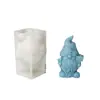 Molde de Silicona para Velas Enanas Serie Navideña Adornos Manualidades Molde de Yeso DIY Horneado Molde para Pastel
