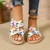 Sandalias de Comercio Exterior de Talla Grande con Suela Gruesa y Tiras Cruzadas para Mujer 2026 Verano Nuevo Estilo Étnico Cómodas Ligeras Sandalias de Viaje