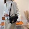 Bolsa 2021 nova moda textura de losango bolsa de ombro portátil estilo western transversal versátil fecho ins bolsa quadrada pequena