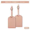 Etiqueta de Equipaje Transfronteriza en Stock Engrosada de Cuero PU con Volteo Horizontal y Vertical con Tarjeta de Firma Papel Tablero Anti-Pérdida Etiqueta para Equipaje de Embarque