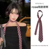 Corbata Rayada Color Café de Alta Inteligencia Estilo Coreano Otoño e Invierno Bufanda Casual Melard Cinturón Versátil Accesorio de Cintura para Mujer