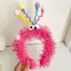 Nuevas Diademas Divertidas de Dibujos Animados 2025, Lindas Diademas Coloridas, Accesorios para el Cabello de Felpa Modernos y Versátiles para Otoño e Invierno