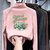 Camiseta de manga larga de forro polar para niño, nuevo estilo otoño e invierno 2026, camiseta interior de cuello redondo para niños con estampado de dibujos animados, camiseta interior para niño