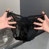 Bragas de encaje con un diseño nuevo puramente sexy y un toque juvenil, con lazos, malla transpirable calada y ropa interior cómoda para mujer