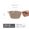 Tazón de Cerámica Vintage con Doble Asa Tazón para Fideos Tazón para Yogur Tazón con Doble Asa Plato Redondo Tazón para Sopa Tazón Estilo Japonés Vajilla Venta al Mayoreo Esmaltado al Horno