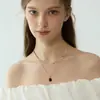 Collar Cuadrado de Circonita Europeo y Americano, Cadena de Clavícula Multicapa de Cobre, Accesorio Sencillo para el Día a Día para Mujeres 2025