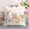 Almohada Sencilla de Trazo Sofá Sala de Estar Almohada Cama Respaldo Siesta Oficina Cojín Respaldo Funda de Cojín para Protección de Cintura para Coche