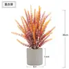 Orejas de Trigo de Lavanda Simuladas Flores Artificiales Flores de Plástico Plantas Macetas Falsas Decoración Hogar Sala de Estar Adornos Florales