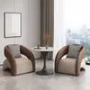Conjunto de Mesa y Sillas de Hotel de Moda para Balcón, Conjunto de Tres Piezas para Ocio en Balcón, Área de Descanso de Salón de Belleza, Área de Recepción, Una Mesa y Dos Sillas