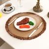 Individual Tejido Transfronterizo Estilo Ins Nórdico Algodón y Lino Aislamiento para Mesa de Comedor Accesorios para Sesión de Fotos Hogar Yute Decorativo Posavasos