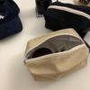 INS Bonito Contraste Cor Cosmético Bolsa Lápis Caso Grande Capacidade Lona Bolsa Papelaria Bolsa Lavagem Bolsa Armazenamento Cosmético Bolsa