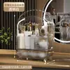 Caja de Almacenamiento de Cosméticos y Productos para el Cuidado de la Piel de Lujo Ligero para Celebridades de Internet Gabinete de Almacenamiento para Dormitorio Organizador Minimalista Moderno para Labiales y Cosméticos