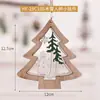 Árvore de Natal Igloo de Madeira Recortada Transfronteiriça da Amazon Decorações de Cena de Feriado para Vitrines de Shopping