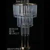 Adereços de Casamento Suporte de Flor de Gelo de Cristal Decoração da Mesa Principal Suporte de Flores para Mesa do Salão de Casamento Vaso Europeu Ornamentos de Ferro