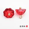 Hebilla de plato de jade sintético cheongsam traje Tang Hanfu botón Hebilla de botón de vidrio de loto estilo nacional traje antiguo traje étnico