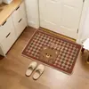 Felpudo de Alfombra para Puerta de Entrada para Uso en el Hogar, Imitación Lino con Base de Goma, Felpudo Antideslizante, Felpudo Resistente a Manchas, Alfombra Anti-Sisal al por Mayor