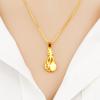 Pingente de guqin banhado a ouro cobre estilo étnico feminino simples imitação 3D ouro duro pipa Vietnã pingente de ouro atacado