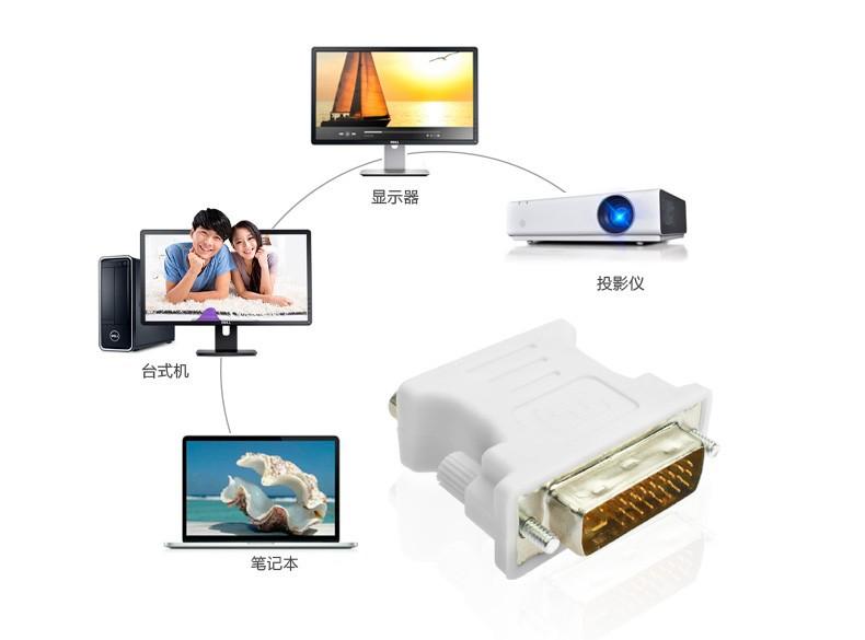 DVI24+5公转VGA母转接头12
