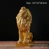 Nova Escultura de Leão Dominador Estilo Chinês Rugido Raivoso Leão Ornaments para Gabinete de TV Restaurante Escritório Sala de Estar Entrada
