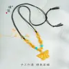 Tienda de oro Puzuo con mariposa incrustada de oro de arena danza mariposa colgante de collar nueva cadena de clavícula de mariposa para mujer