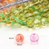 Novo Modelo 8/10 # Contas Redondas de Cristal de Gelo Contas de Vidro Estouradas Contas Soltas Pulseira DIY Colar de Contas Corrente de Celular Atacado