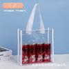 Bolsas de PVC de Moda, Bolsas Tote Transparentes Cuadradas Pequeñas con Logo Personalizable, Adecuadas para Recuerdos de Boda, con un Diseño Cosido de Alta Gama