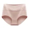 Ropa Interior de Seda de Hielo para Mujer Cintura Media Grafeno Antibacteriano Algodón Puro Crudo Entrepierna Transpirable Levantamiento de Glúteos Talla Grande Pantalones Cortos Delgados