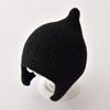 Chapéu do bebê outono e inverno novo super bonito chapéu pontiagudo masculino e feminino bebê chapéu de malha proteção da orelha cor doce pulôver chapéu de lã