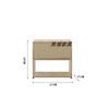Mesita de noche para el hogar Zhonggu USM, revistero de acero inoxidable, cómoda de almacenamiento lateral para sala de estar, dormitorio, pequeña estantería ins