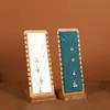 Soporte de Exhibición de Collares de Bambú y Madera, Soporte para Colgantes, Soporte Vertical en Forma de L para Joyería, Tablero Desmontable para Exhibición de Joyas, Accesorios para Exhibición de Joyas