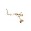 Resistente al Color 14K Chapado en Cobre Oro Real Clip de Caballo Hecho a Mano DIY Broche de Langosta Cadena de Cola Pulsera Collar Hebilla de Cola Accesorios de Joyería