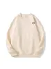 Novedad Otoño e Invierno Diseño de Estampado Simple de Cara Sonriente Nicho Tops de Manga Larga para Mujer Ropa Exterior Casual Sudaderas Holgadas Versátiles