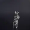 Figurita de Modelo de Guerrero Soldado Shogunato de Cobre Blanco Vintage Juguete Regalo para Niños Juego de Escritorio Decoración de Coche Adorno de Cobre