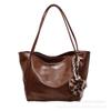 Bolsa de Mão Feminina de Grande Capacidade para Outono e Inverno, Versátil Modelo Novo 2026, Bolsa de Ombro Casual Simples, Bolsa Tote Tendência para o Dia a Dia