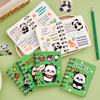 Caderno de folhas soltas A7 da série Cartoon Panda Coil Ben, portátil, para estudantes, de bolso