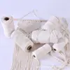 Fabricante de cuerda de algodón de tres cabos hecha a medida para hacer zongzi, cuerda tejida a mano para tapices, cuerda de algodón pura para atar flores y decorativa