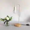 Base de Lámpara de Mesa de Madera Maciza Accesorios de Iluminación Portalámparas Accesorios DIY Lámpara de Mesita de Noche Base de Tornillo E27 Base de Lámpara de Madera