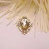 Nuevos Zapatos con Placa de Flor de Aleación y Hebilla de Diamante, Ropa, Bolsos, Accesorios para el Cabello, Tocados, Accesorios de Aleación DIY, Joyería con Piedras Preciosas Ovaladas en Forma de Rombo