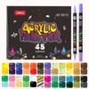 Marcadores Acrílicos de Dos Colores con Punta Suave para Niños, Impermeables y que No Corren, Adecuados para Superponer Colores, Plumas de Graffiti para Estudiantes