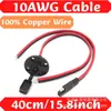 2 Piezas 10Awg Conector Sae Toma de Corriente y 10Awg Cable de Extensión Sae de 1.3 Pies