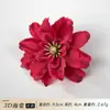 Venta directa de fábrica de flores artificiales rojas con miles de estilos para elegir, incluyendo rosas burdeos y dalias, para materiales de decoración de bodas