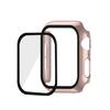 La nueva funda es adecuada para iwatch34567 generación Apple watch 40/44 cubierta protectora PC película templada 2 en 1 anticaída