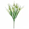 Flores Artificiais de Lavanda Transfronteiriças, Grandes Buquês de Flores Plásticas Falsas, Flores Secas de Imitação, Decorações de Mesa para Sala de Estar, Plantas Verdes Decorativas, Grama de Primavera
