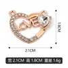 Collares, pulseras, colgantes y accesorios de la serie Corazón con incrustaciones de diamantes para armar, se pueden mezclar y vender al por mayor, directamente del fabricante para comercio transfronterizo