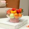 Prato de Frutas, Alto Nível, Luxo Acessível, Plástico Transparente com Tampa, Mesa de Centro para Casa, Cozinha, Extra Grande, Sala de Estar de Alto Nível, Prato de Frutas Espessado