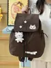 Mochila Nueva Estilo Japonés Gato Lindo para Estudiantes Mujeres, Gran Capacidad, Ligera, Mochila de Dibujos Animados, Bolso Escolar, Mochila de Exterior