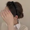 Diadema Alta con Pequeño Diseño Estilo Chanel, Diadema Dental Hecha a Mano con Perlas para Lavado de Cara, Diadema de Princesa de París, Nueva Diadema de Lujo con un Ambiente Elegante