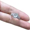 Anillo de Plata de Ley S925 Estilo Vintage Huevo de Jade Espuma de Agua para Mujer, Anillo de Encaje Versátil Exquisito de Lujo Ligero, Nuevo Estilo Chino Jade