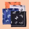 Bufanda Cuadrada Nueva para Mujer de 70 cm con Puntos Geométricos y Estampado de Mariposas, Bufanda de Chifón de Seda Satinada, Venta al por Mayor Directamente de la Fábrica Fuente
